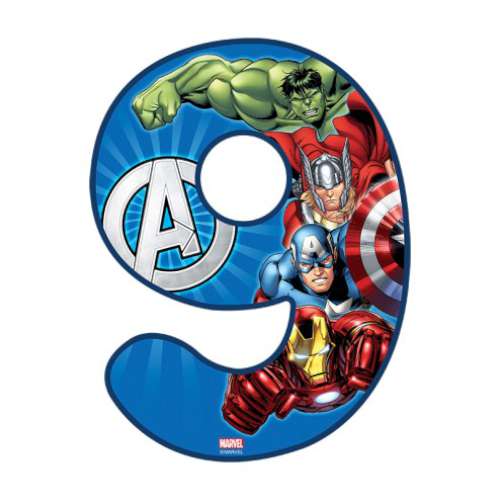 Avengers Number 9 Edible Icing Image - Click Image to Close